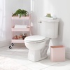 image:imagemDesign Small Metal 24 Gallon9 Liter Trash Can Wastebasket Garbage Bin for Bathroom Slim Rubbish Waste Bin Trashcans  Mirri Collection  Gray 23578MDBSTLight Pink