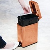 image:imagemDesign Small Modern 13 Gallon Rectangle Metal Lidded Step Trash Can Compact Garbage Bin with Removable Liner Bucket and Handle for Bathroom Kitchen Craft Room Office Garage  BlackCopper