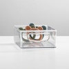 image:imagemDesign Small Plastic Nursery Storage Container Bins with Handles for Organization in Cabinet Closet or Cubby Shelves  Organizer for Baby Food Bibs Formula  Ligne Collection  2 Pack  Clear10 x 6 x 3 Pack of 1