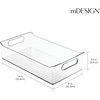 image:imagemDesign Small Plastic Nursery Storage Container Bins with Handles for Organization in Pantry Cabinet Closet or Cubby Shelves  Organizer for Baby Food Bibs Formula and Burp Cloths  6 Pack Clear