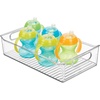 image:imagemDesign Small Plastic Nursery Storage Container Bins with Handles for Organization in Pantry Cabinet Closet or Cubby Shelves  Organizer for Baby Food Bibs Formula and Burp Cloths  6 Pack Clear