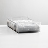 image:imagemDesign Small Plastic Nursery Storage Container Bins with Handles for Organization in Pantry Cabinet Closet or Cubby Shelves  Organizer for Baby Food Bibs Formula and Burp Cloths  6 Pack Clear