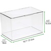 image:imagemDesign Small Plastic Stackable Lidded Craft Storage Box  Stacking Container Bin Tubs with Labels for Hobby Crafts and Organizing Art Supplies  2 Bins  32 Printed Labels  Clear