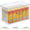 image:imagemDesign Small Plastic Stackable Lidded Craft Storage Box  Stacking Container Bin Tubs with Labels for Hobby Crafts and Organizing Art Supplies  2 Bins  32 Printed Labels  Clear