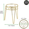 image:imagemDesign Steel Modern 9 Plant Stand Planter Holder wHairpin Legs for Display Indoor Outdoor PlantFlower in Living Room Shelf Balcony Patio Garden Home Office  Concerto Collection  Soft BrassSoft Brass