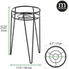 image:imagemDesign Steel Modern 9 Plant Stand Planter Holder wHairpin Legs for Display Indoor Outdoor PlantFlower in Living Room Shelf Balcony Patio Garden Home Office  Concerto Collection  Soft BrassBlack