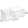 image:imagemDesign Storage Box with 2 Compartments  Practical Clothing Storage Box for The Bedroom  Makeup Accessories and Clothes Organiser  Set of 8  Clear