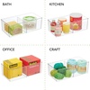 image:imagemDesign Storage Box with 2 Compartments  Practical Clothing Storage Box for The Bedroom  Makeup Accessories and Clothes Organiser  Set of 8  Clear