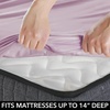 image:imagemDesign Twin Size Superfine Brushed Microfiber Sheet Set  3 Pieces  Extra Soft Bed Sheets and Pillowcase  Easy Fit Deep Pockets  Wrinkle Resistant Comfortable amp Breathable  Light Purple