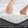 image:imagemDesign Twin Size Superfine Brushed Microfiber Sheet Set  3 Pieces  Extra Soft Bed Sheets and Pillowcase  Easy Fit Deep Pockets  Wrinkle Resistant Comfortable amp Breathable  White