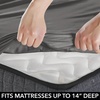 image:imagemDesign Twin XL Size Superfine Brushed Microfiber Sheet Set  3 Pieces  Extra Soft Bed Sheets and Pillowcase  Easy Fit Deep Pockets  Wrinkle Resistant Comfortable amp Breathable  Charcoal Gray