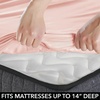 image:imagemDesign Twin XL Size Superfine Brushed Microfiber Sheet Set  3 Pieces  Extra Soft Bed Sheets and Pillowcase  Easy Fit Deep Pockets  Wrinkle Resistant Comfortable amp Breathable  Light Pink