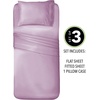 image:imagemDesign Twin XL Size Superfine Brushed Microfiber Sheet Set  3 Pieces  Extra Soft Bed Sheets and Pillowcase  Easy Fit Deep Pockets  Wrinkle Resistant Comfortable amp Breathable  Light Purple