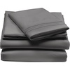 image:imagemDesign Twin XL Size Superfine Brushed Microfiber Sheet Set  3 Pieces  Extra Soft Bed Sheets and Pillowcase  Easy Fit Deep Pockets  Wrinkle Resistant Comfortable amp Breathable  Charcoal Gray
