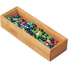 image:imagemDesign Wooden Bamboo Office Drawer Organizer Box Tray Stackable Storage for Drawers Cabinets Shelves Cubby or Desktop Hold Pens Pencils Supplies Echo Collection 6 Pack Natural Wood Finish1