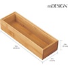 image:imagemDesign Wooden Bamboo Office Drawer Organizer Box Tray Stackable Storage for Drawers Cabinets Shelves Cubby or Desktop Hold Pens Pencils Supplies Echo Collection 6 Pack Natural Wood Finish1