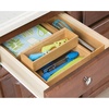 image:imagemDesign Wooden Bamboo Office Drawer Organizer Box Tray Stackable Storage for Drawers Cabinets Shelves Cubby or Desktop Hold Pens Pencils Supplies Echo Collection 6 Pack Natural Wood Finish1