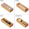 image:imagemDesign Wooden Bamboo Office Drawer Organizer Box Tray Stackable Storage for Drawers Cabinets Shelves Cubby or Desktop Hold Pens Pencils Supplies Echo Collection 6 Pack Natural Wood Finish1