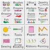 image:imagemDesign Home Organization Labels  Preprinted Label Stickers for Craft Room Storage and Cleaning  Household Organizing for Jars Canisters Containers Bins and Boxes  24 Count  ClearBlackImage