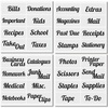 image:imagemDesign Home Organization Labels  Preprinted Label Stickers for Office Storage and Cleaning  Household Organizing for Jars Canisters Containers Bins and Boxes  32 Count  Black