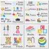 image:imagemDesign Home Organization Labels  Preprinted Label Stickers for Toy and Game Storage and Cleaning  Household Organizing for Jars Canisters Containers Bins and Boxes 24 Count ClearBlackImages
