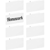 image:imagemDesign Plastic ClipOn Basket and Bin Tags for Home Office Storage Hanging Holders for Cabinets Shelves Desks and Rolling Carts  Set of 8  32 Adhesive Labels  White