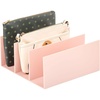 image:imagemDesign Plastic PurseHandbag Organizer  Closet Divided Storage for Bags Clutches Wallets Wristlets  SpaceSaving Bedroom and Cabinet Organization  Lumiere Collection  BlushLight Pink
