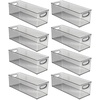 image:imagemDesign Plastic Video Game and DVD Storage Organizer  Game and Movie Disc Holder Bin with Handles for Home Media Console Stand and Closet Shelf  Ligne Collection  8 Pack  Smoke GraySmoke Gray