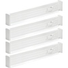image:imagemDesign Set of 4 Drawer Dividers  Expandable Drawer Organiser Set with Protective Foam Ends  Useful Kitchen Accessories  CreamWhite