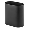 image:imagemDesign Slim PillShaped Metal 198 Gallon7 Liter Recycle Trash Can Wastebasket Garbage Container Bin  Bathroom Kitchen Bedroom Office  Durable Stainless Steel Mirri Collection BlackBlack