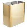 image:imagemDesign Small Metal 24 Gallon9 Liter Trash Can Wastebasket Garbage Bin for Bathroom Slim Rubbish Waste Bin Trashcans  Mirri Collection  Gray 23578MDBSTSoft Brass