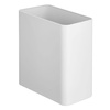 image:imagemDesign Stainless Steel Slim Rectangular Modern Metal 26 Gallon10 Liter Trash Can Wastebasket Garbage Container Bin for Bathroom Bedroom Kitchen Home Office Holds Waste Recycling  Soft BrassWhite