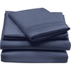 image:imagemDesign Twin XL Size Superfine Brushed Microfiber Sheet Set  3 Pieces  Extra Soft Bed Sheets and Pillowcase  Easy Fit Deep Pockets  Wrinkle Resistant Comfortable amp Breathable  Navy