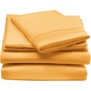 image:imagemDesign Twin XL Size Superfine Brushed Microfiber Sheet Set  3 Pieces  Extra Soft Bed Sheets and Pillowcase  Easy Fit Deep Pockets  Wrinkle Resistant Comfortable amp Breathable  Mustard Yellow