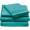 image:imagemDesign Twin XL Size Superfine Brushed Microfiber Sheet Set  3 Pieces  Extra Soft Bed Sheets and Pillowcase  Easy Fit Deep Pockets  Wrinkle Resistant Comfortable amp Breathable  Teal Blue