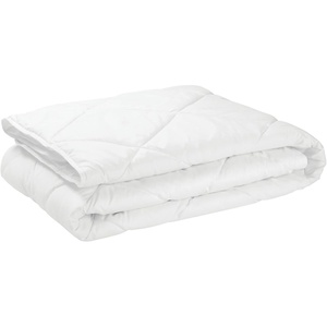 image:imagemDesign Twin Size Quilted Mattress Pad Cover  Soft Box Stitched Bed Topper Secure Fitted 14 Deep Pocket  Vinyl Free Machine Washable  Optic White