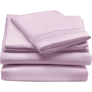 image:imagemDesign Twin Size Superfine Brushed Microfiber Sheet Set  3 Pieces  Extra Soft Bed Sheets and Pillowcase  Easy Fit Deep Pockets  Wrinkle Resistant Comfortable amp Breathable  Light Purple
