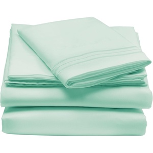 image:imagemDesign Twin XL Size Superfine Brushed Microfiber Sheet Set  3 Pieces  Extra Soft Bed Sheets and Pillowcase  Easy Fit Deep Pockets  Wrinkle Resistant Comfortable amp Breathable  Mint Green