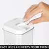 image:imagemDesign Airtight Food Storage Container Combo Pack with Lid for Kitchen Pantry or Cabinet  Cereal Snacks Pasta Candy Rice Beans Baking  BPA Free Set of 6  Clear