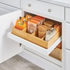 image:imagemDesign Bamboo Wood Expandable Deep Kitchen Drawer Organizer Tray Bin for Kitchen Organize Drawers Counters Shelves Holds Plasticware Lids Towels Utensils Home Sort Collection  Natural
