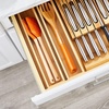 image:imagemDesign Bamboo Wood Stackable Kitchen Drawer Organizer Box Storage Tray for Kitchen Pantry Office Drawers Holds Silverware Cutlery Utensils  Home Sort Collection  2 Pack  Natural
