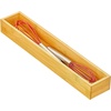image:imagemDesign Bamboo Wood Stackable Kitchen Drawer Organizer Box Storage Tray for Kitchen Pantry Office Drawers Holds Silverware Cutlery Utensils  Home Sort Collection  2 Pack  Natural