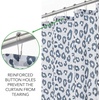 image:imagemDesign Decorative Cheetah Print  Easy Care Fabric Shower Curtain with Reinforced Buttonholes for Bathroom Showers Stalls and Bathtubs Machine Washable  72 x 72  Gray