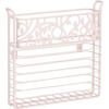 image:imagemDesign Decorative Modern Metal Wall Mount Magazine Holder Organizer  Space Saving Compact Rack for Magazines Books Newspapers Tablets Laptops in Bathroom Family Room Office  Light Pink