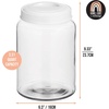 image:imagemDesign Extra Small Storage Glass Canister Airtight Metal Lid for Kitchen Pantry Counter Cabinet Container for Food Snacks Cooking or Baking Supplies Home Sort Collection 2 Pack ClearWhite