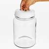 image:imagemDesign Extra Small Storage Glass Canister Airtight Metal Lid for Kitchen Pantry Counter Cabinet Container for Food Snacks Cooking or Baking Supplies Home Sort Collection 2 Pack ClearWhite