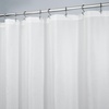 image:imagemDesign Extra Wide Light Weight Waffle Weave Polyester Shower Curtain with Reinforced Buttonholes for Bathroom Showers and Bathtubs  Elegant Woven Geometric Square  108 x 72  White