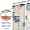image:imagemDesign Fabric Shower Curtain 72 x 72 Machine Washable Quality Reinforced Buttonholes for Bathroom Guest Bath Stalls Tubs  Whales Design  Beige