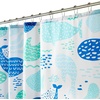 image:imagemDesign Fabric Shower Curtain 72 x 72 Machine Washable Quality Reinforced Buttonholes for Bathroom Guest Bath Stalls Tubs  Whales Design  Blues