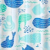 image:imagemDesign Fabric Shower Curtain 72 x 72 Machine Washable Quality Reinforced Buttonholes for Bathroom Guest Bath Stalls Tubs  Whales Design  Blues